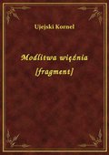 Modlitwa więźnia [fragment] - ebook