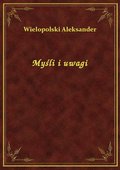 Myśli i uwagi - ebook